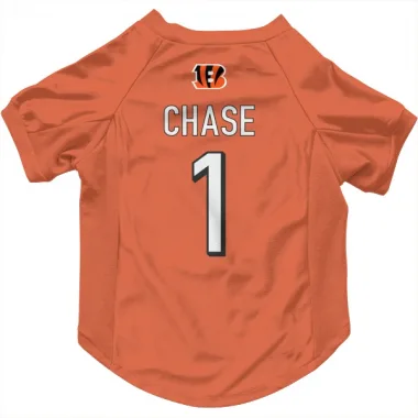 Orange Cincinnati Bengals Ja'Marr Chase   Dog & Cat Pet Jersey