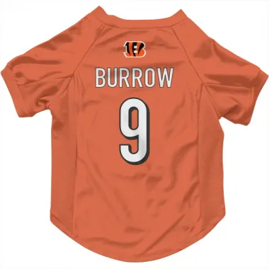 Orange Cincinnati Bengals Joe Burrow   Dog & Cat Pet Jersey